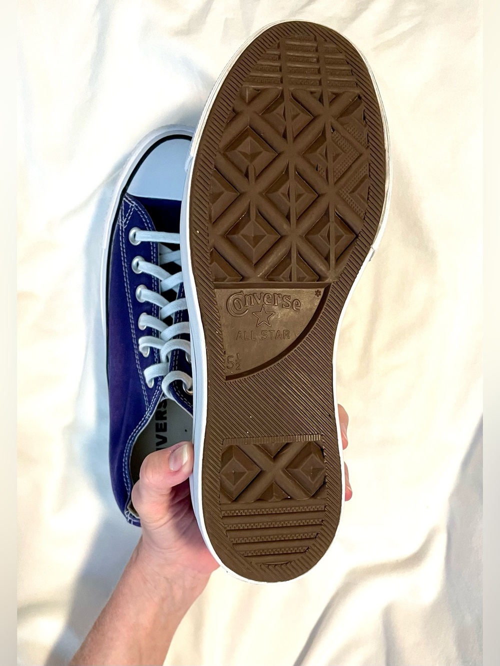 *VTG* CONVERSE “Chuck 70” Low Top Platform Sneakers-Purple-Wmn Size 7.5 - Canvas - Picture 7 of 11